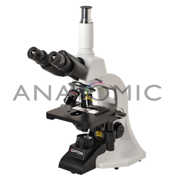 Microscópio Biológico Trinocular com Aumento 40x Até 1000x, Objetivas Semi Planacromáticas e Iluminação 3w LED.