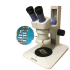 Microscópio Estereoscópico Binocular, Zoom de 0,7X até 3X , Aumento 7 X ~ 30X e  Iluminação Refletida 8W Fluorescente.