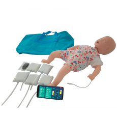 Manequim Bebê Simulador para Treino de RPC e Manobra de Heimlich com Aplicativo - TGD-4005-B