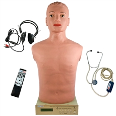 Simulador Avançado, Torso, para Habilidades Médicas de Ausculta Cardiopulmonar, com controle Remoto - TGD-4025-C