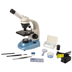 Microscópio Biológico Monocular com Ampliação de 40x até 640x e Iluminação a LED. - TIM-600