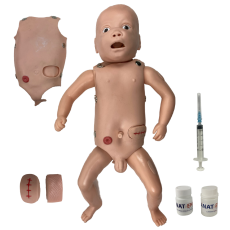 Manequim Bebê, Bissexual, com Órgãos Internos, Simulador para Treino de Enfermagem - TZJ-0503